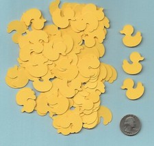 Duck Die Cuts, Duck Confetti, 120 pcs. Yellow, Rubber Duck, Scrapbooking, Cards