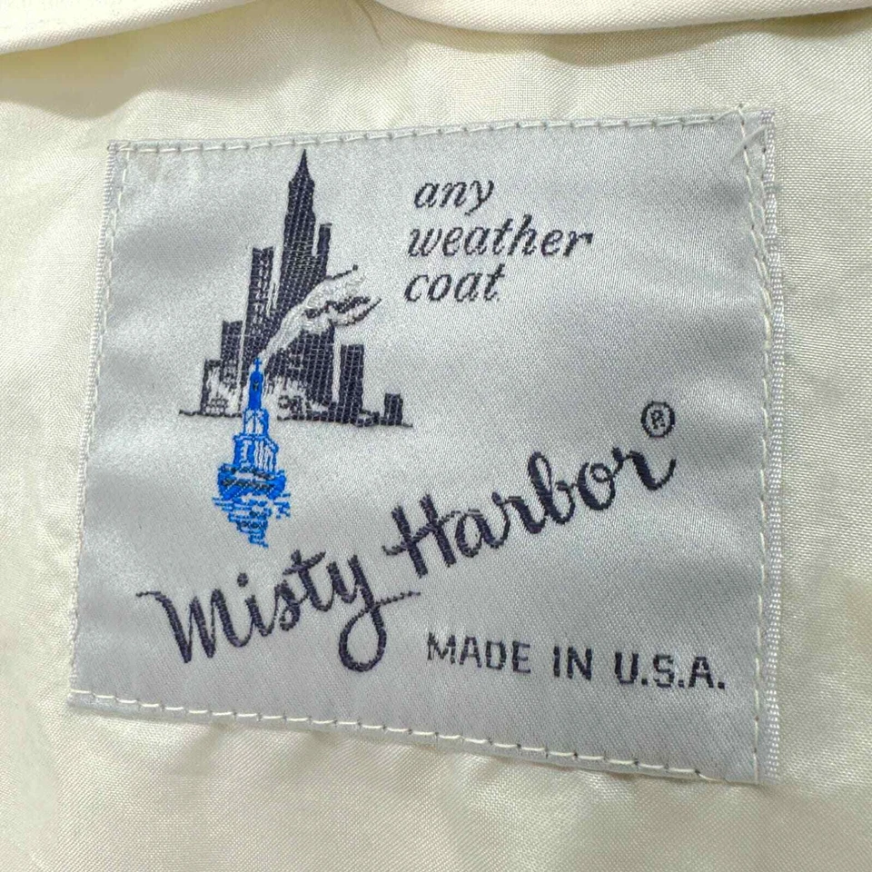 Gabardina Misty Harbor | Talla 14 | DE COLECCIÓN AÑOS 70 marfil cualquier clima longitud media Foto 2 de 4
