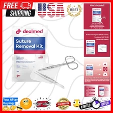 Single-Use Suture Removal Kit with Stainless Steel Tools for Safe Patient Care