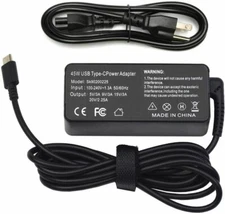 For Lenovo 300e Chromebook 2nd Gen Ac Adapter Charger & Power Cord 45W