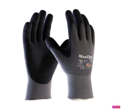 ATG Maxiflex Ultimate Adapt 42-874B Palm Coated Work Gloves - Various Sizes