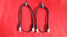 2 x 1m XLR-KABEL mit Neutrik Stecker Audio  MIKRO 1 m Mikrofon Audio DMX NEU
