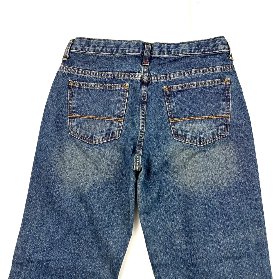 Arizona Bootcut Adjustable Waist Boys size 18 Dark Wash Blue Denim Jeans - Image 4 of 4