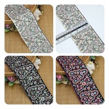 FCL 1M mehrfarbige Stickerei Spitzenborte indischer Sari Dupatta Verzierung genäht