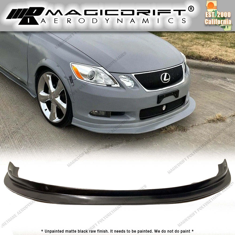 For 06 07 Lexus GS300 GS350 GS430 JDM MDA Style Front Bumper Chin Lip Splitter