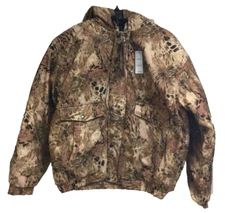 PRYM1 Camo Insulated Hunting Jacket, Prymal Sandstorm Camo (X-Large)