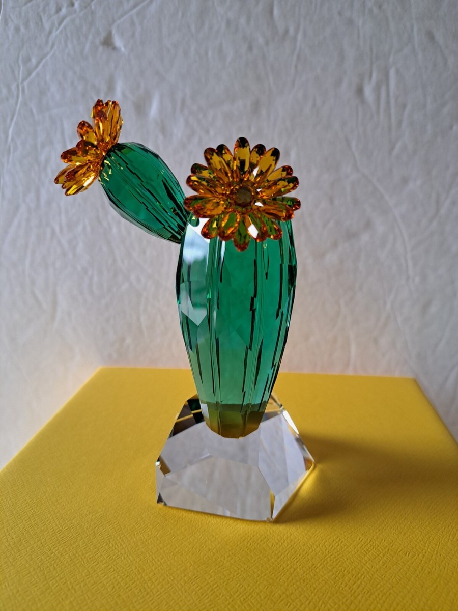 Swarovski Crystal Figurine GOLDEN YELLOW CACTUS #5427592 | eBay