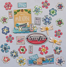 Handmade Scrapbooking Pages Embellishments Enhancement Pieces Beach Surfing