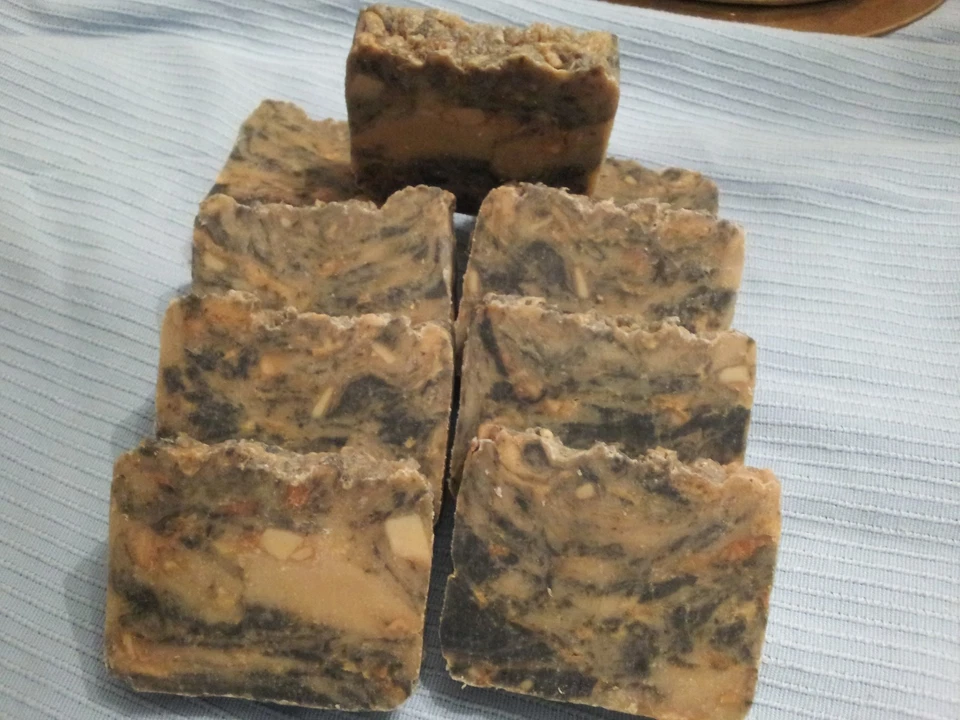 HANDMADE FROM SCRATCH Neem Tea Tree Lemongrass and Patchouli Acne Scabies etc. Ayurveda Handmade Soap