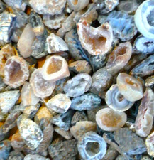 1kg (ca. 50 St.) Achat Geoden, AAA beste Qualität, halbiert+poliert, Kiloware