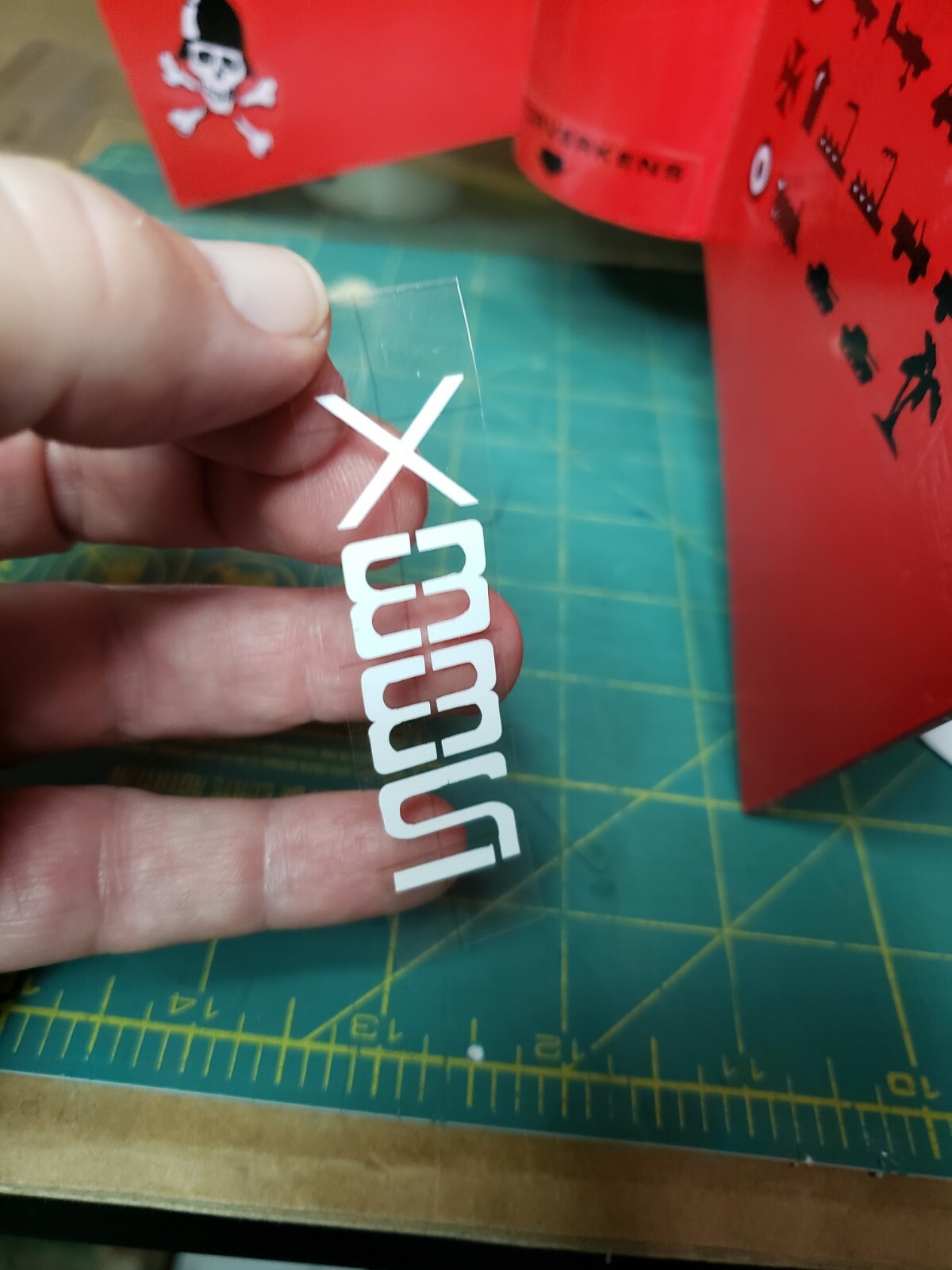 White Decals For Estes Der Big Red Max Model Rocket Kit