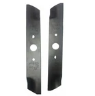 Set of 2 GreenWorks 29712 10" Mower Blades G-Max Twin force 25302 Kobalt KM2040X
