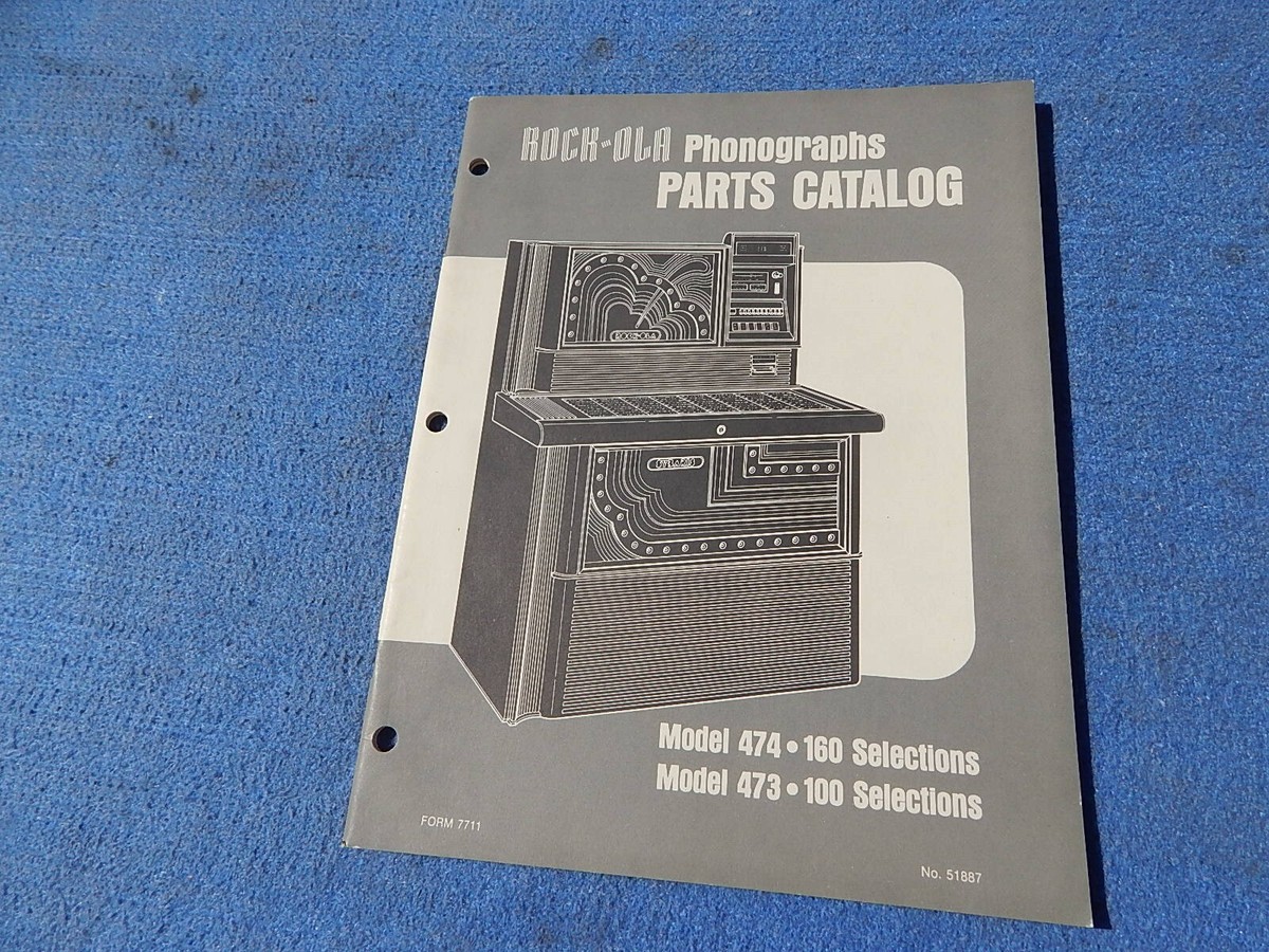Rock-ola 474 473 Parts Catalog # 51887 - original from Patent