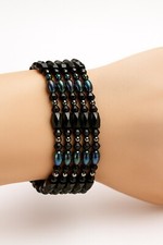Beaded Bracelet with Magnetic Stones. Beaded bracelet featuring magnetic stones.