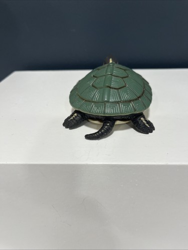 Trachemys Scripta Elegans Turtle Stretch Rubber with Hard Shell Collectible - Picture 5 of 17