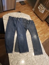 Lot of 2 Levi  s Boys Youth Size 12 Regular Blue Jeans 514 straight 505 Regular