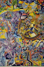 RAPHAEL ABECASSIS CELEBRATIONS LITHOGRAPH SIGNED W/CERTIFICATE OF AUTHENTICITY