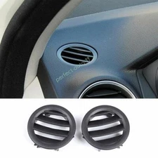For Benz C-Class 2008-2014 Console AC L&R Air Outlet Vent Trim Replace 2pc Black