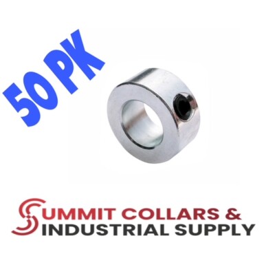 1-1/2 Inch Solid Steel Zinc Plated Set Screw Collar Stop - SC150 Model By Shorenutz
