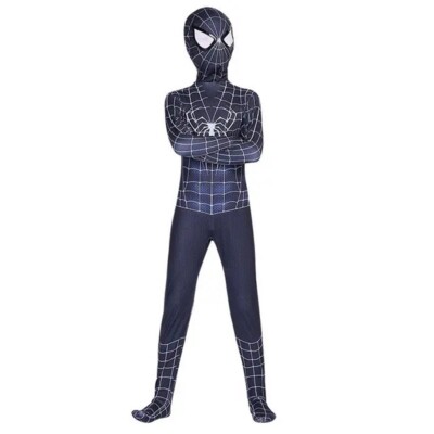 Spiderman-Kostüm Für Kinder 7-8 Jahre – Overall Mit Maske, 100% Polyester, Für Karneval & Verkleidung