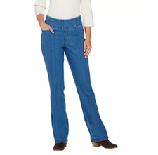 Denim  Co. Perfect Denim Smooth Waist Regular L Pocket Jeans 18W Chambray