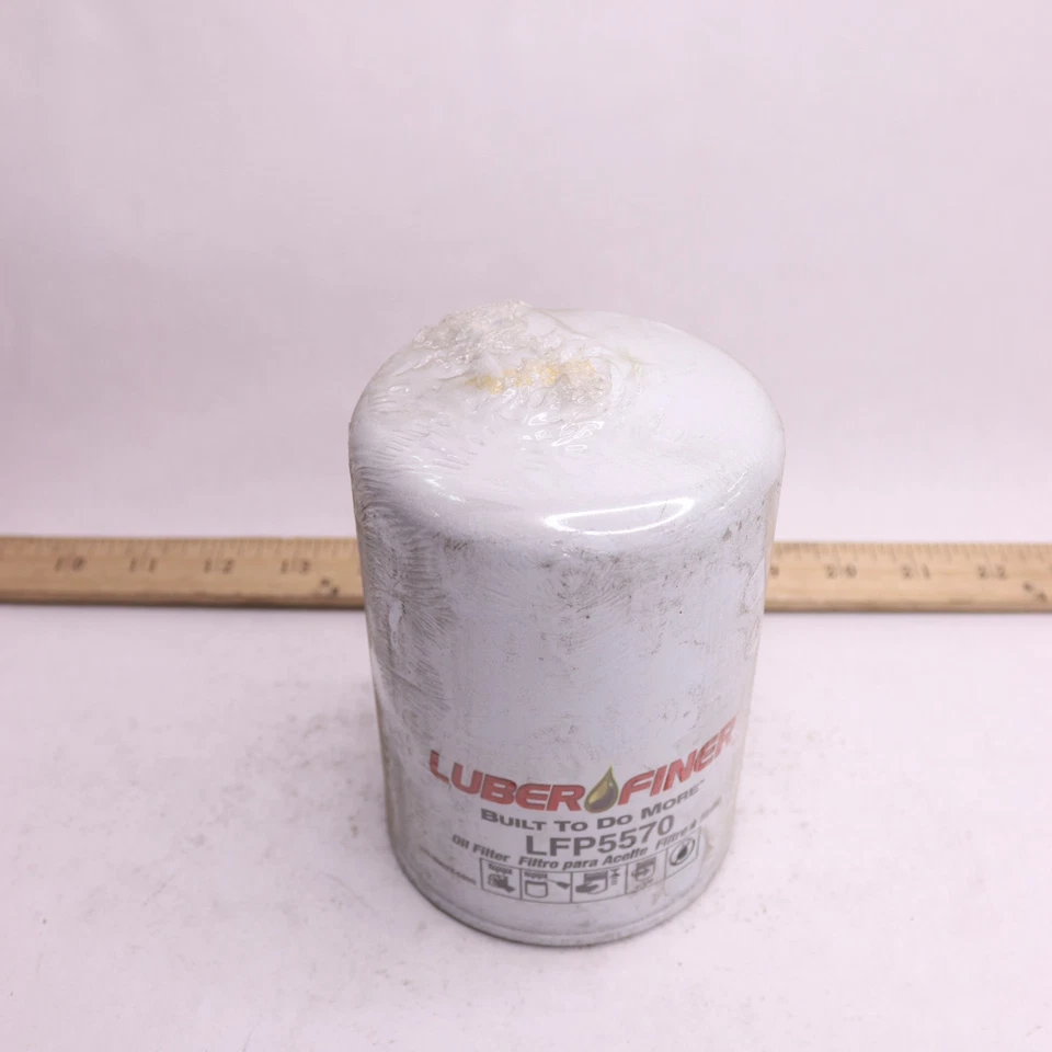 Filtro de aceite de motor de alta resistencia Luber-Finer acero blanco LFP5570 Foto 3 de 4