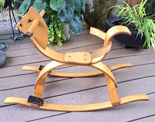 Danish Modern Bent-Wood Plywood Rocking Horse Mid-Century 1960's