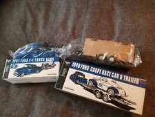 1951 Ford F-1 Truck and 1940 Ford Coupe Race Car and Trailer Bank WIX ERTL