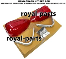 HAND GUARD KIT RED FIT FOR R.E NEW CLASSIC/ NEW BULLET & HUNTER 350 & METEOR 350
