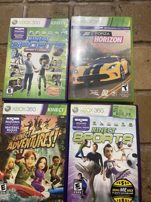 FORZA HORIZON (Microsoft Xbox 360) GAME DISC CAR RACING lot Sports kinect 