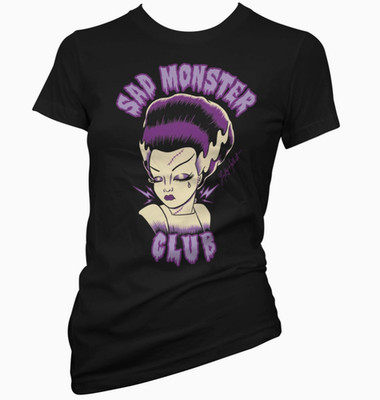 Cartel Ink - Lucky Hellcat Sad Monster Club Bride Women's T-Shirt