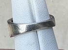 Vtg EC 925 Sterling Silver “MOM" 4 Small Natural Diamonds Ring Size 7 , 4.7 gr — photo 4