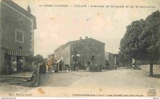 Carte Postale Ancienne - 26 - Allan - Avenues de Grignan et de Malataverne - Ani