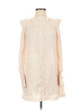 Minkpink Women Ivory Casual Dress S