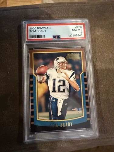Tom Brady 2000 Bowman Rookie Card #236 PSA 8 NM-MT