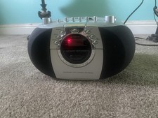 Durabrand CD-203 Portable CD Player Boombox AM/FM Radio Silver