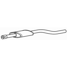 Quality Centre Exhaust Middle Silencer for BMW 318 i Touring 1.9 (1999-2001)