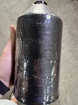 A&E Anefil Bonded Nylon Thread T-210 Black 32oz Cone Heavy Duty Sewing Tex210 - Image 1 of 2