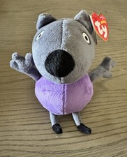 Ty Beanie Baby DANNY DOG PEPPA PIG UK Excl. NEW MWMTs Plush Stuffed Animal Toy