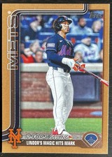 2025 Topps Update Series Francisco Lindor 2-For-1 Swing Gold US290 #/2025