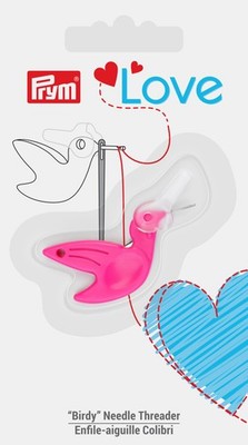 Prym Love Birdy Needle Threader-Pink
