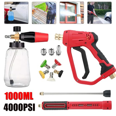 #ad Pressure Washer Gun Car Wash Soap Lance Cannon Spray Jet Bottle Snow Foam Kit $38.98
