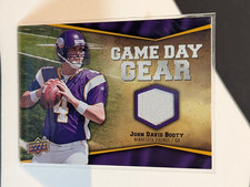 John David Booty 2009 Upper Deck Football Game Day Gear Patch #NFL-BO