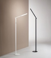 LED Stehleuchte Schwarz Aluminium Schwenkbar 130 Cm 3000/4000/5000/6000 K BüRo