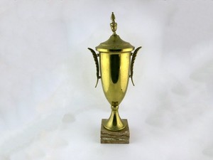 Vintage Cheap Sports Football Awards Trophy Cup Used No PH Tag