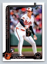 #25 Cade Povich 2025 Topps  RC Baltimore Orioles