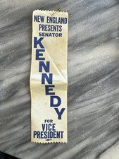 Rare Historic Ribbon For John F Kennedy 1956 Vice Presidential Run