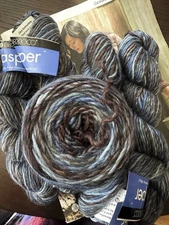 Wool Yarn for felting self-striping Gradient Soft Yarn Blues