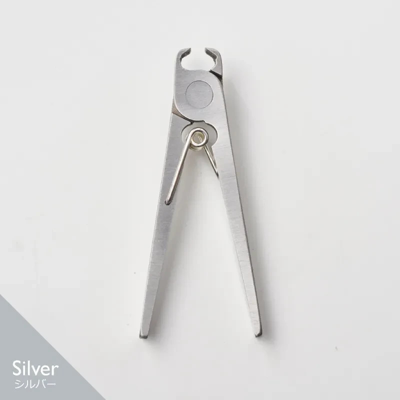 SUWADA Nail Nipper Petite Silver Spring w/ Leather Case Made in Japan