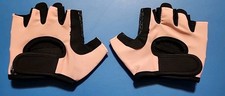 Women's Medium Pink Fingerless Workout Gym Gloves M1 